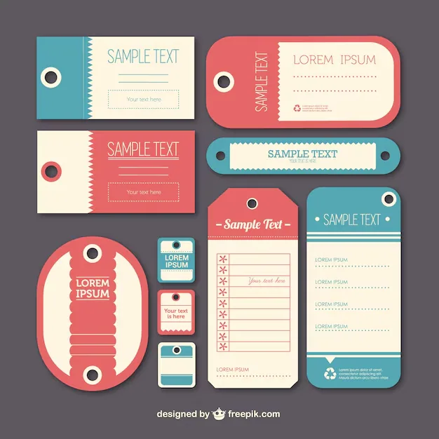 Tag printed by PrintPal