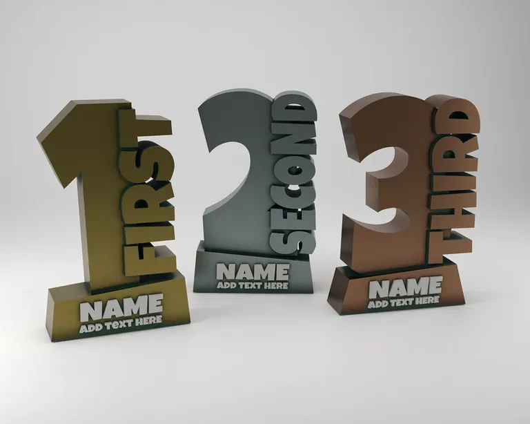 Trophy printed by PrintPal